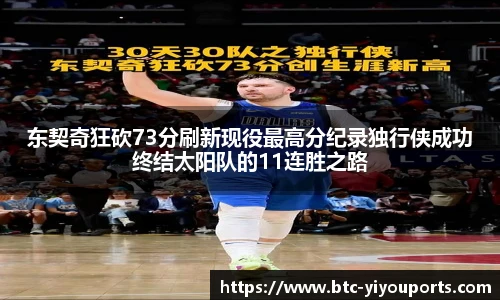 东契奇狂砍73分刷新现役最高分纪录独行侠成功终结太阳队的11连胜之路